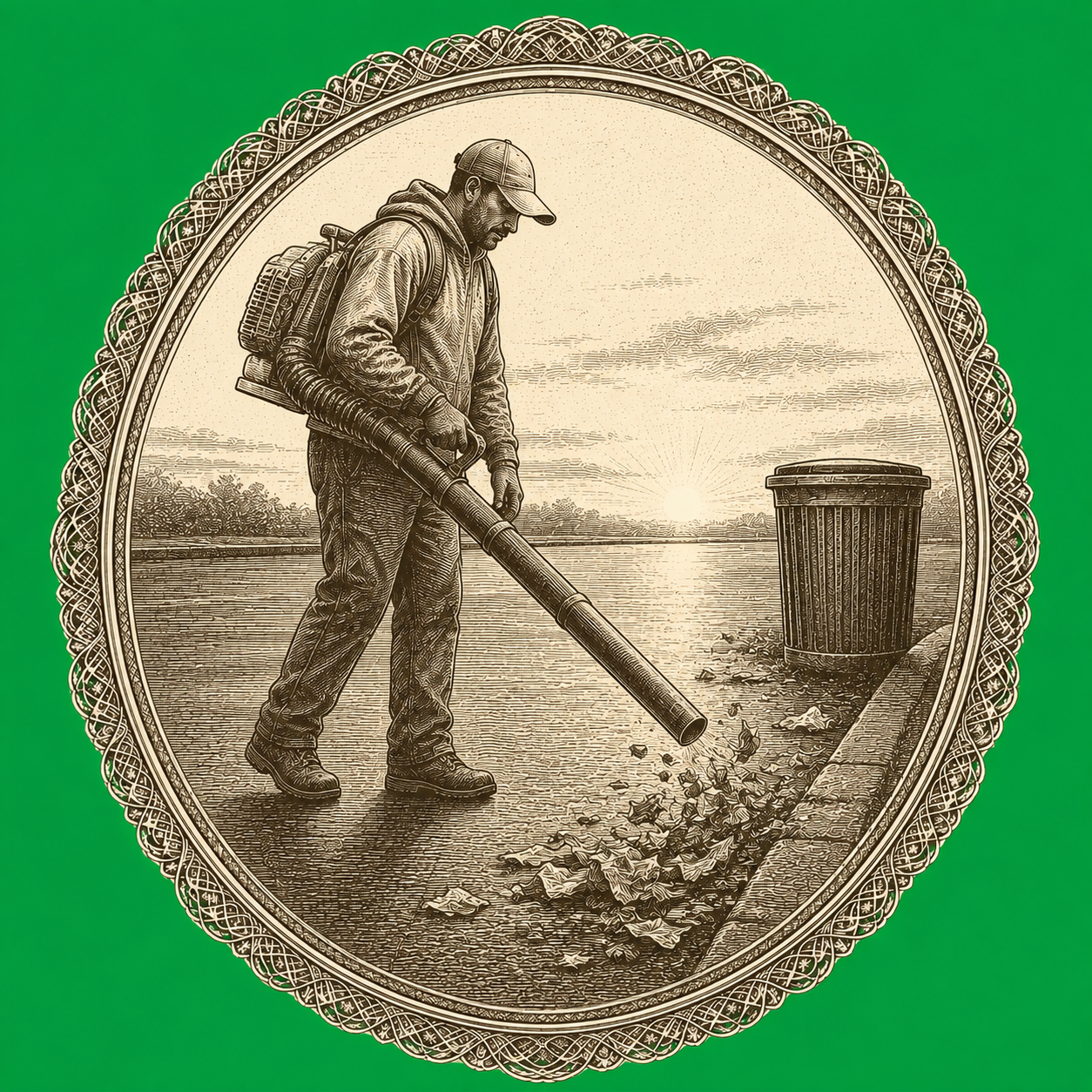 Parking Lot Cleanup illustration