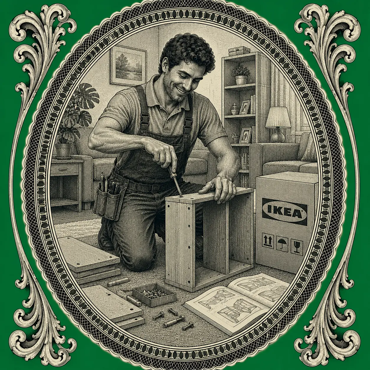 Furniture & IKEA Assembly illustration
