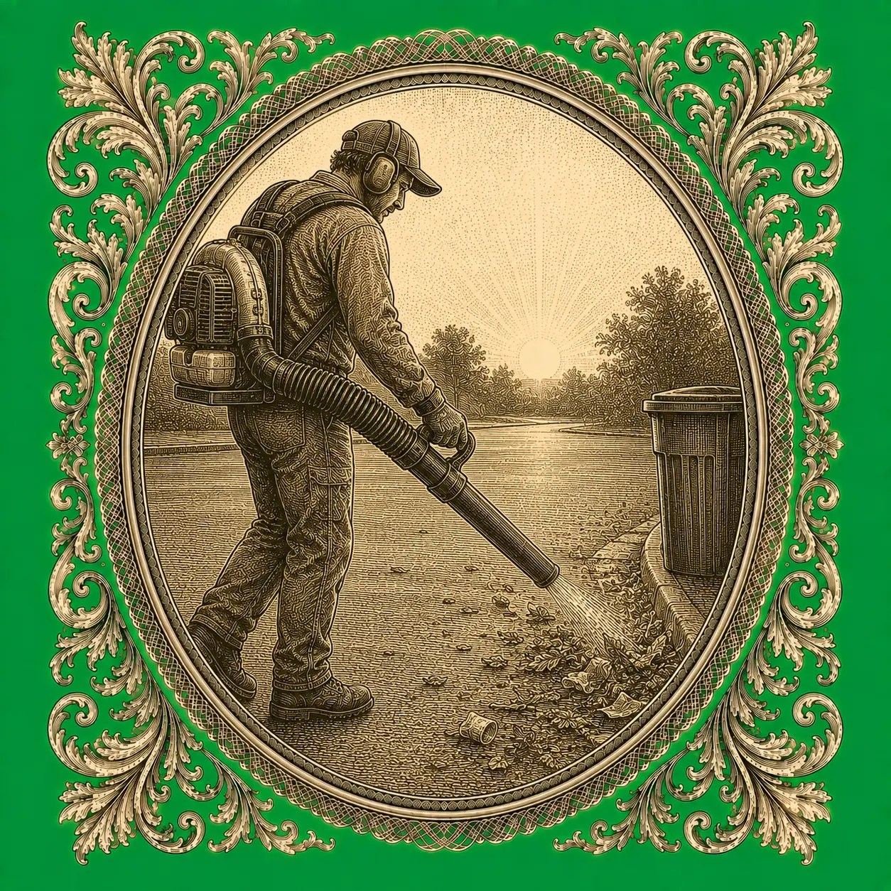 Parking Lot Cleanup illustration